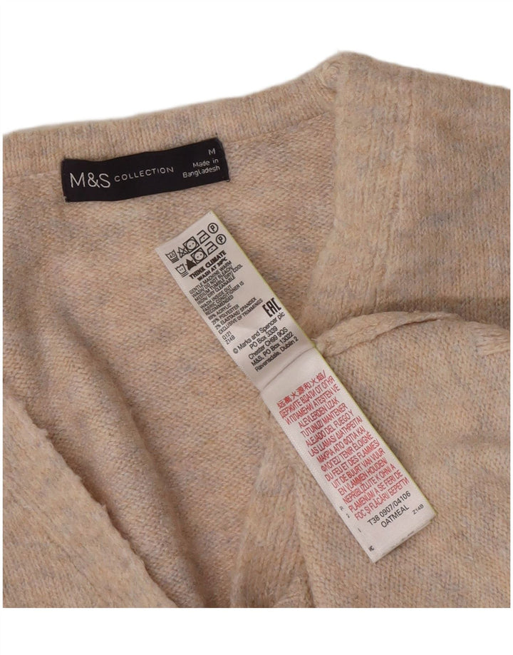 Pulover cu decolteu în V pentru femei Marks & Spencer UK 14 Medium Gri Pete