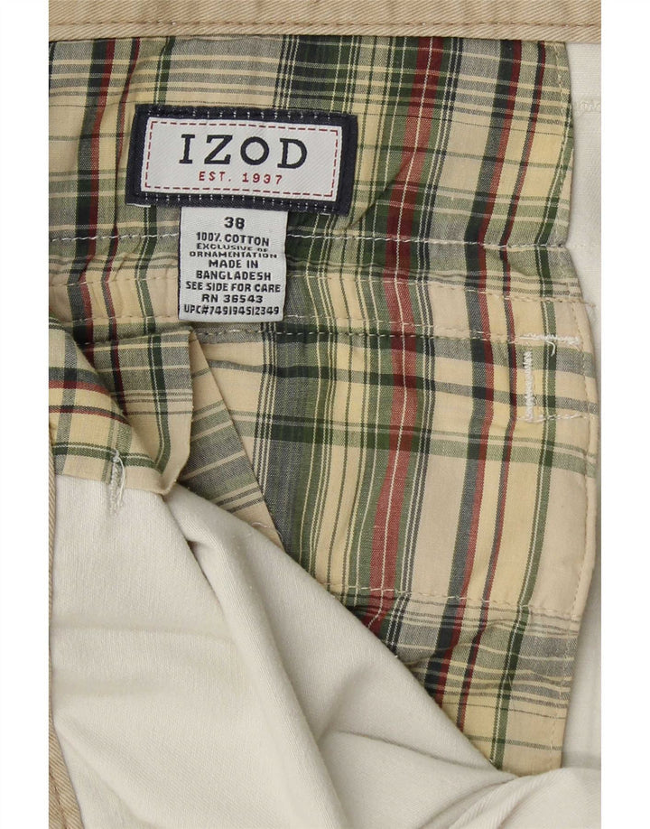 Pantaloni scurți cargo pentru bărbați Izod W38 XL, bumbac alb