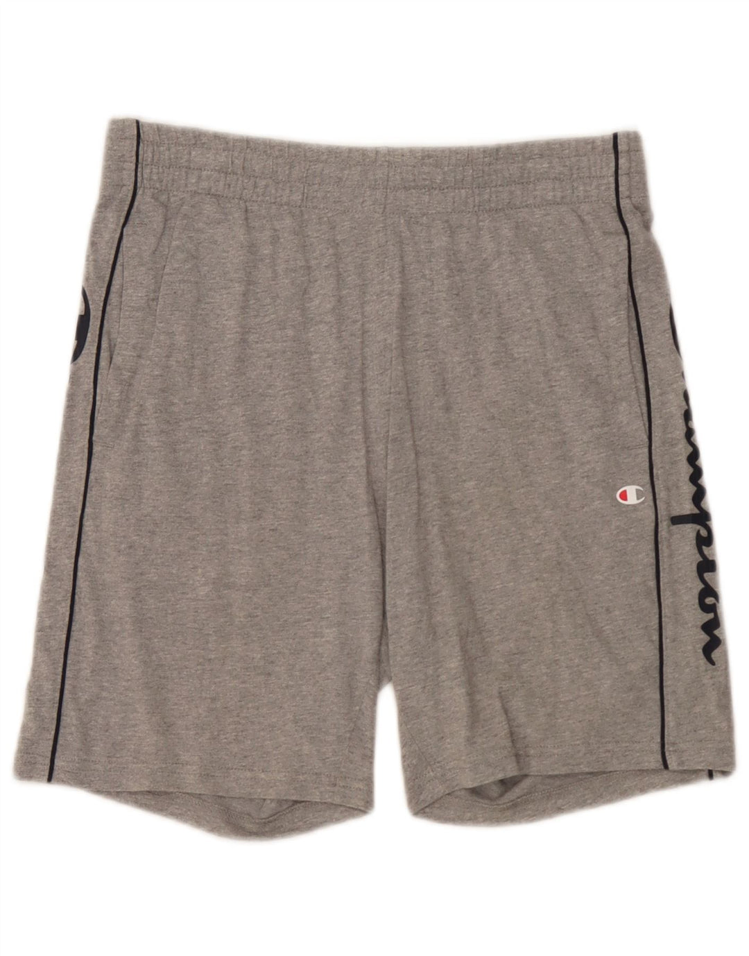 Pantaloni scurți sport grafic Champion pentru bărbați, bumbac, gri mic