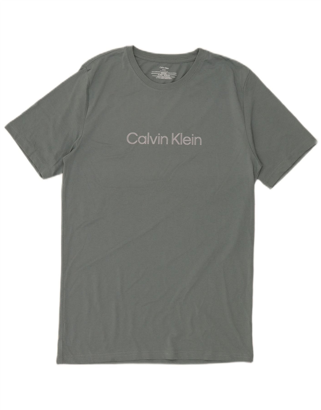 Tricou grafic Calvin Klein pentru bărbați Top mic din bumbac gri