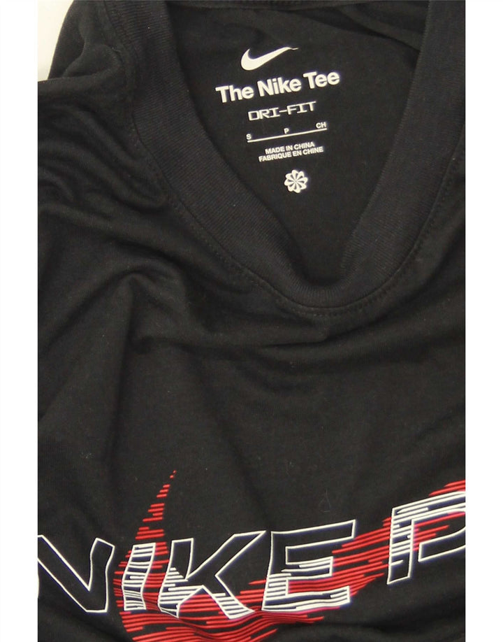 Tricou grafic Nike Dri Fit pentru bărbați Top mic negru