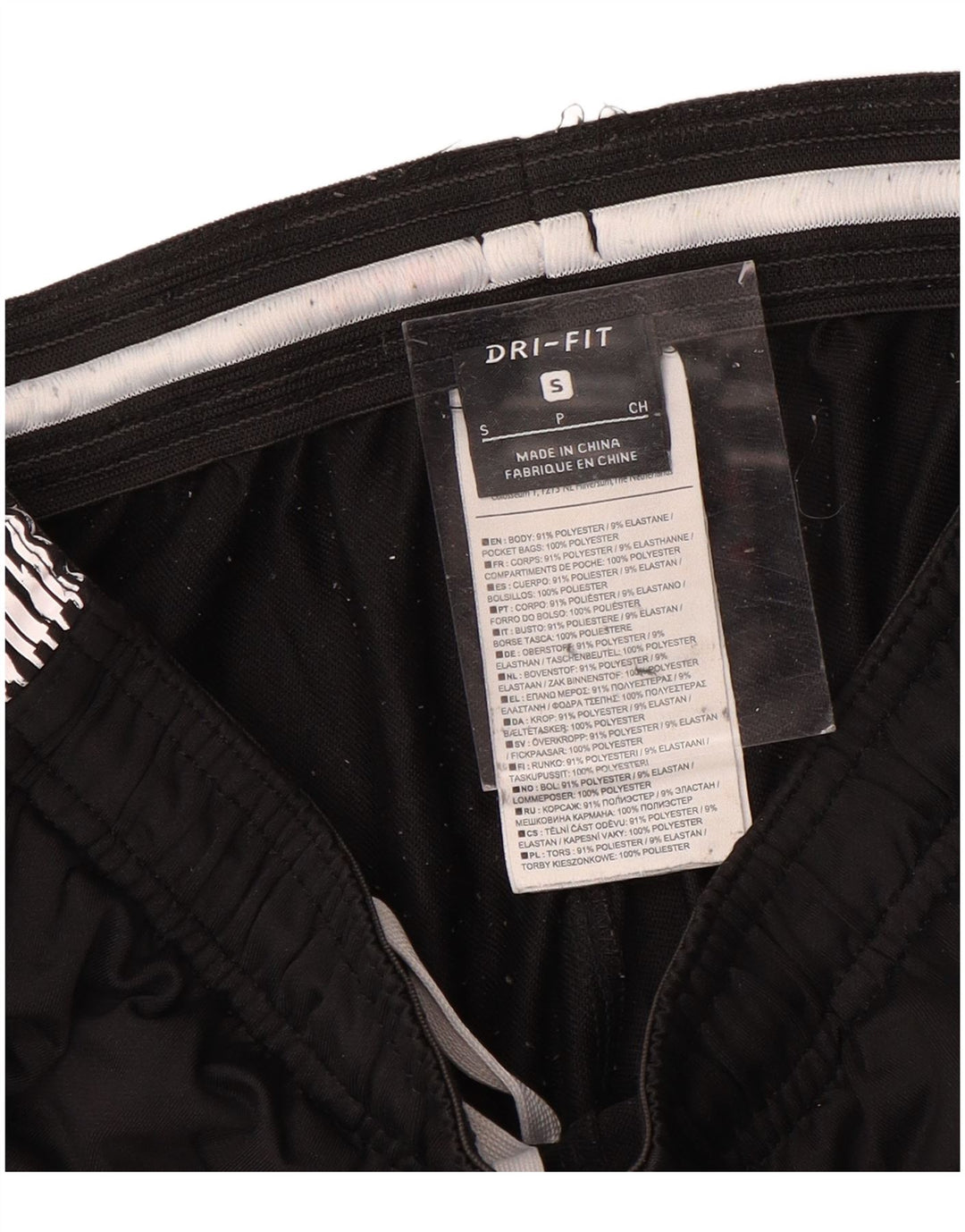 Pantaloni de trening NIKE Dri Fit Graphic pentru bărbați, mici, negri