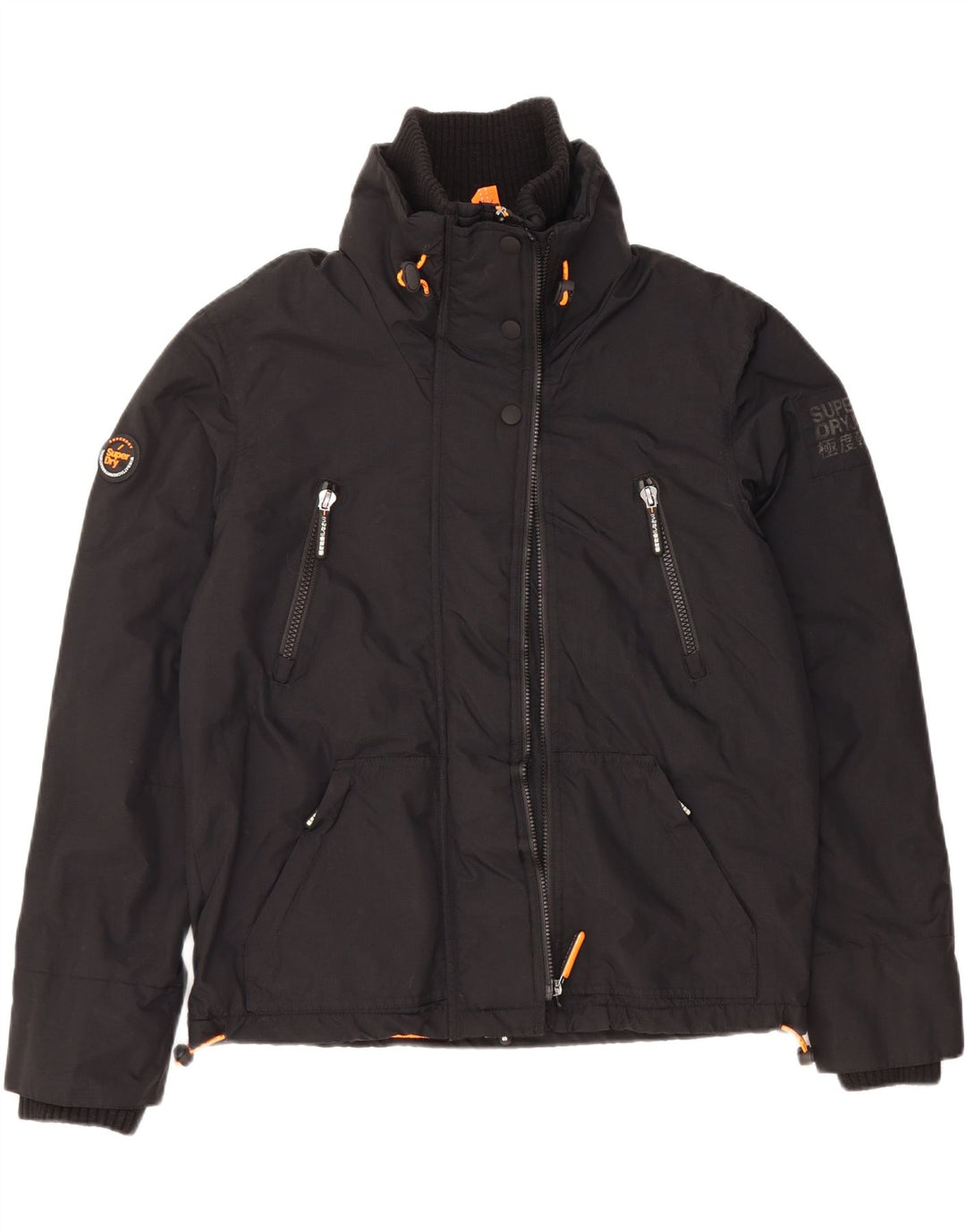 Jachetă de vânt pentru bărbați SUPERDRY UK 40, mare, negru, nailon