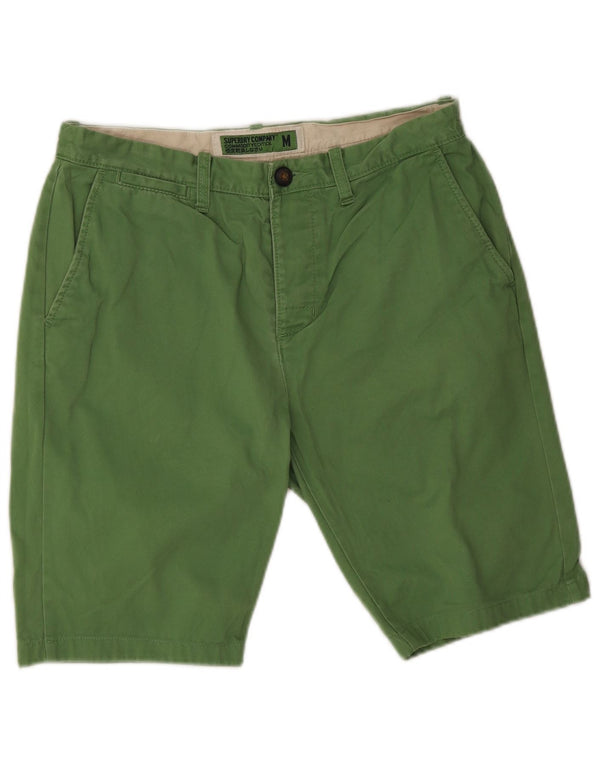 Pantaloni scurți chino pentru bărbați Superdry Medium W30, bumbac verde