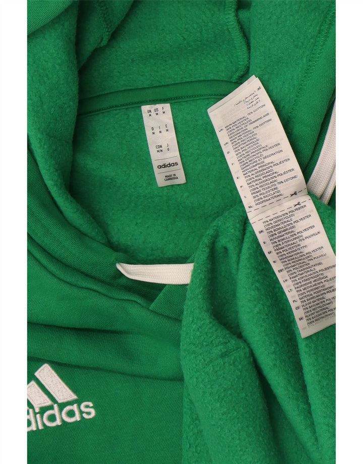 Pulover Adidas pentru bărbați, bumbac verde mediu