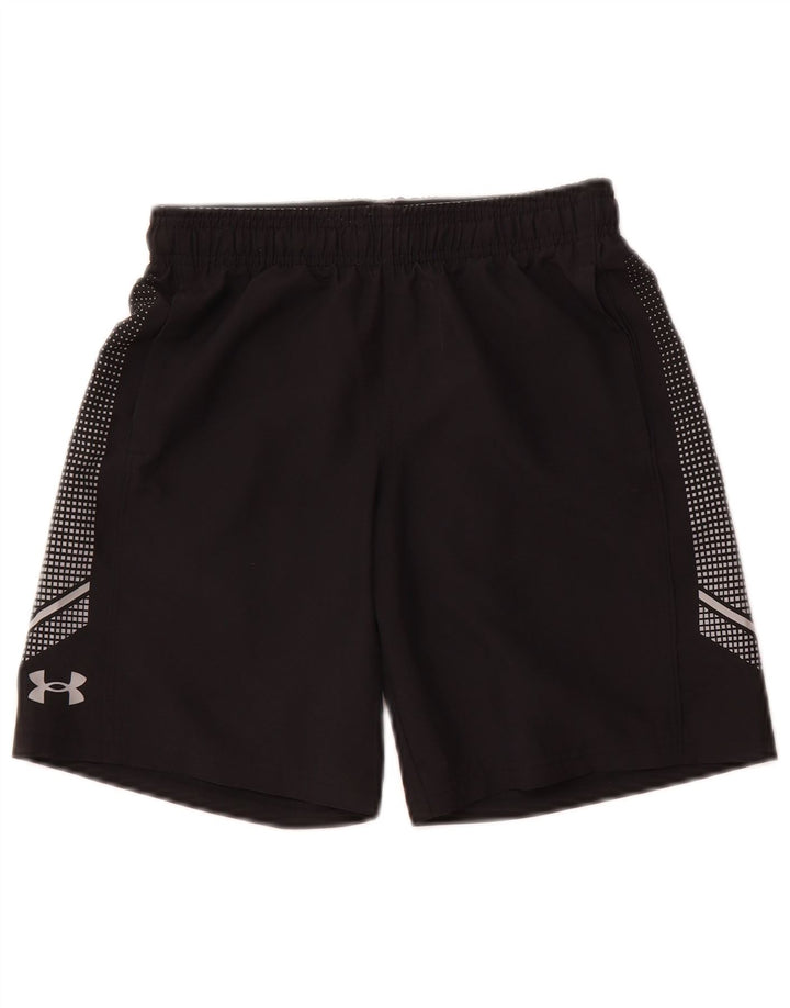 Pantaloni scurți sport Under Armour pentru băieți, cu grafică largi, 9-10 ani, negru mediu