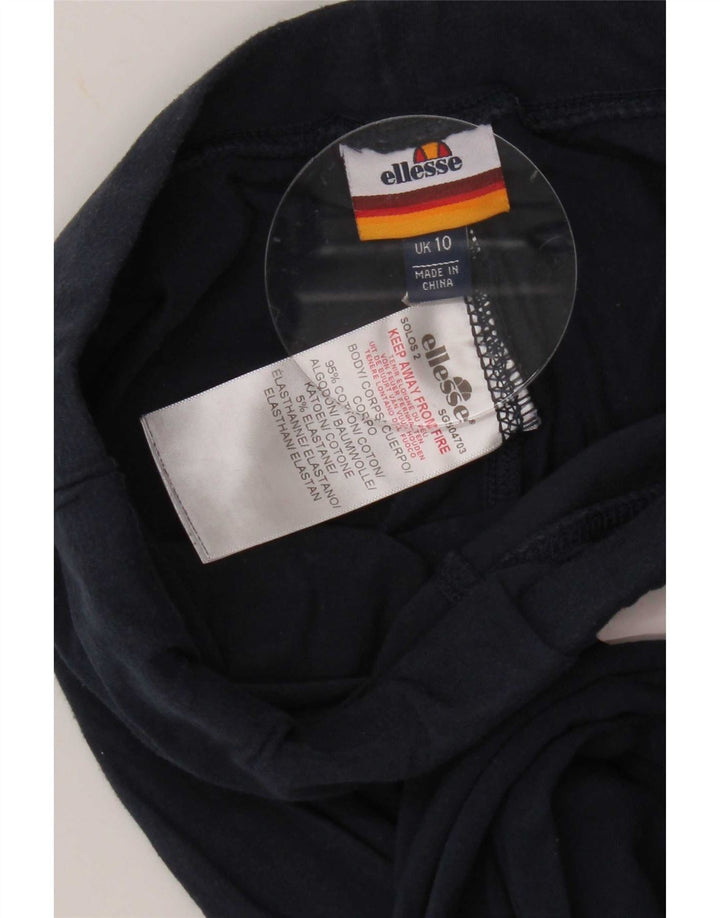 Leggings cu grafica pentru femei Ellesse UK 10, bumbac, albastru bleumarin