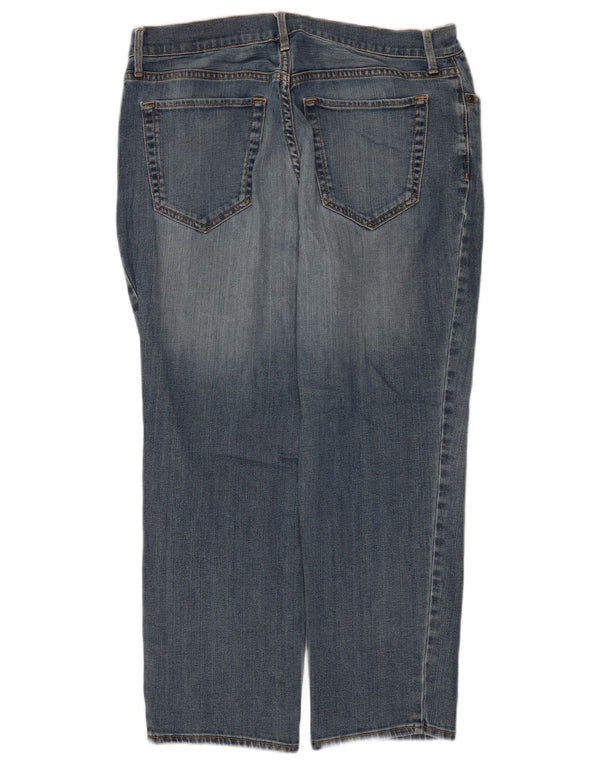 Blugi tăiați pentru femei Eddie Bauer Boyfriend US 8 Medium L30 L25 Bumbac albastru