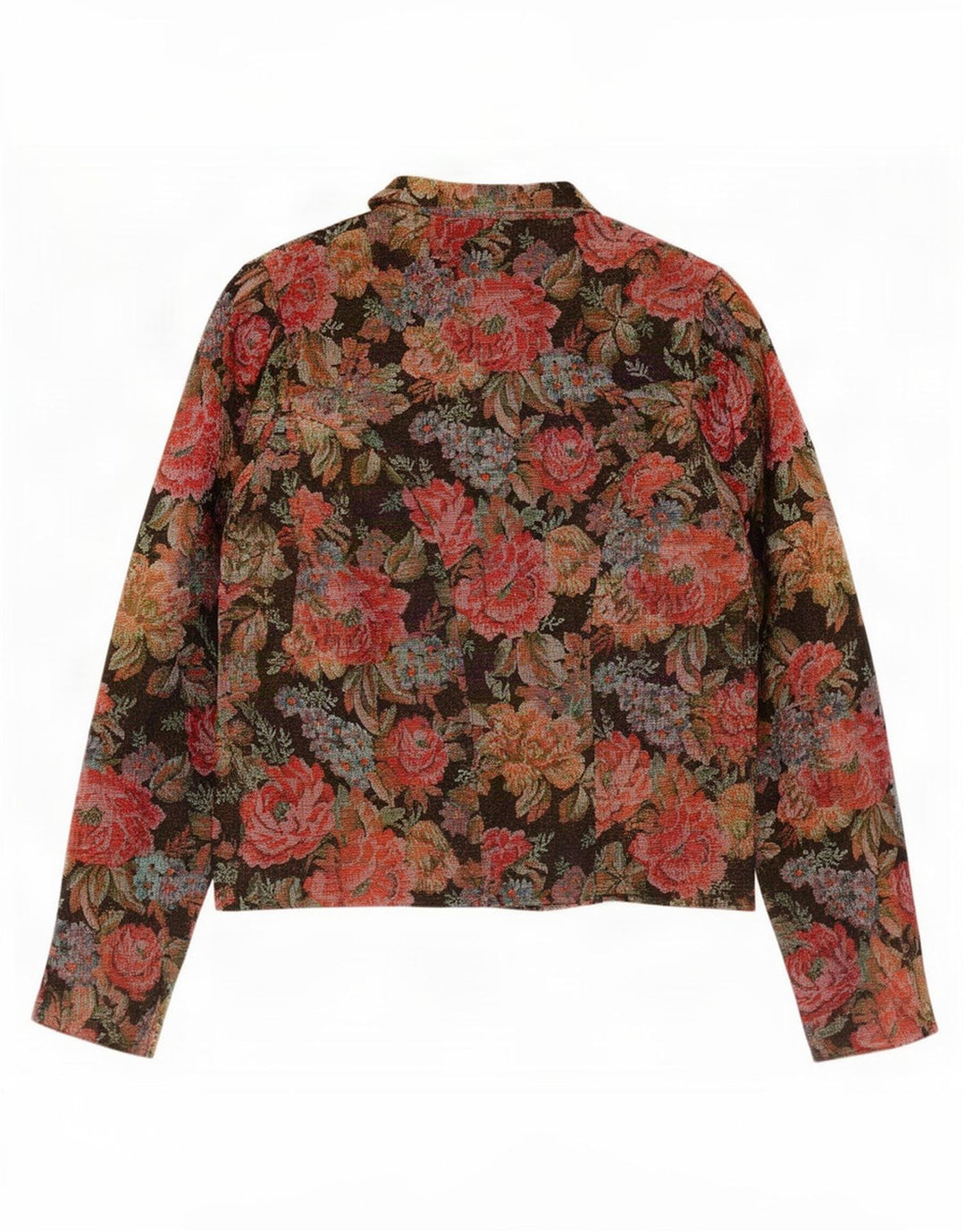 Jachetă Blazer Vintage pentru femei cu 7 nasturi UK 12 Medium Multicolor Floral