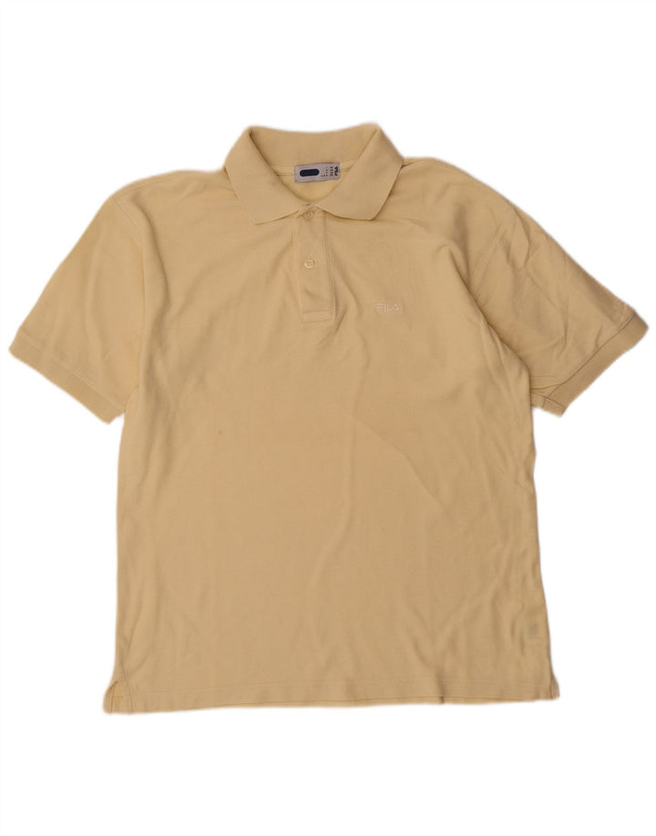 Tricou Polo Fila Bărbați IT 46 Small Beige Bumbac