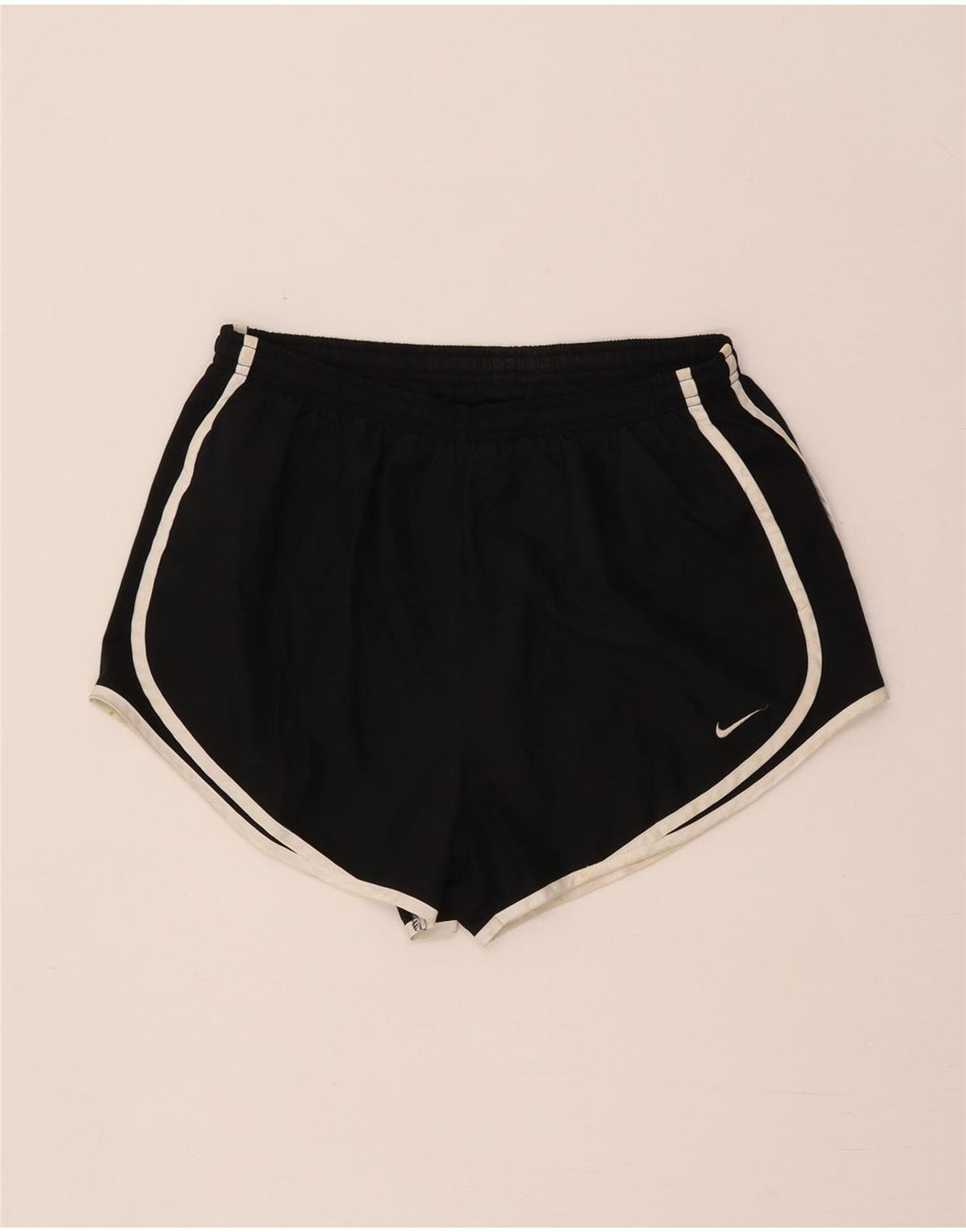 Pantaloni scurți sport Nike Dri Fit pentru femei UK 14 Poliester mediu negru