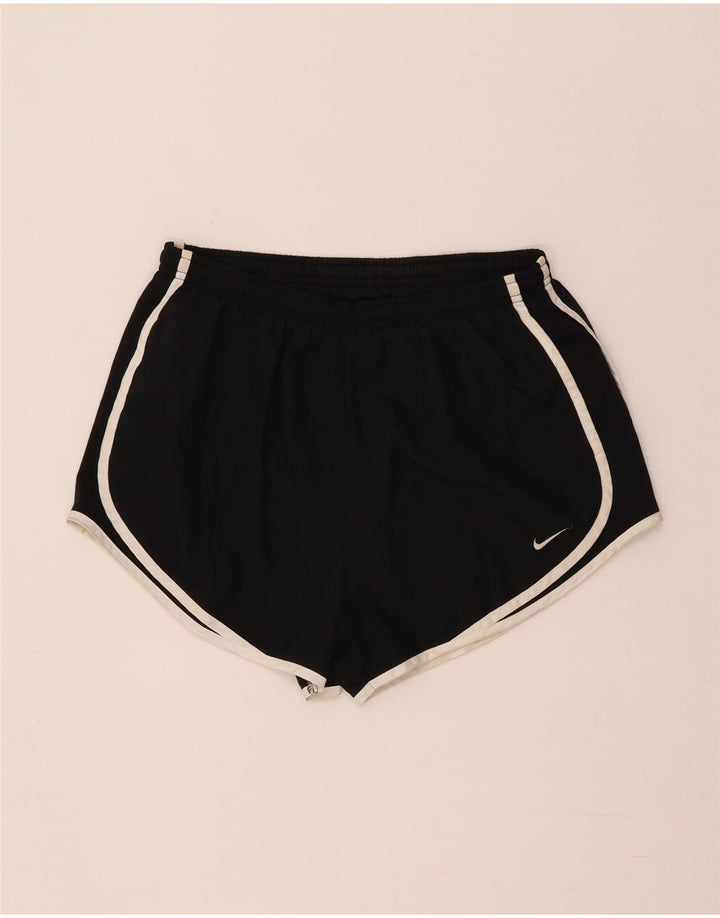 Pantaloni scurți sport Nike Dri Fit pentru femei UK 14 Poliester mediu negru