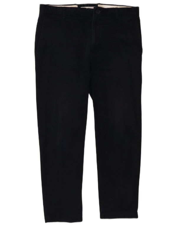 Pantaloni chino crop slim pentru bărbați Zara EU 42 Large W32 L26 Bleumarin