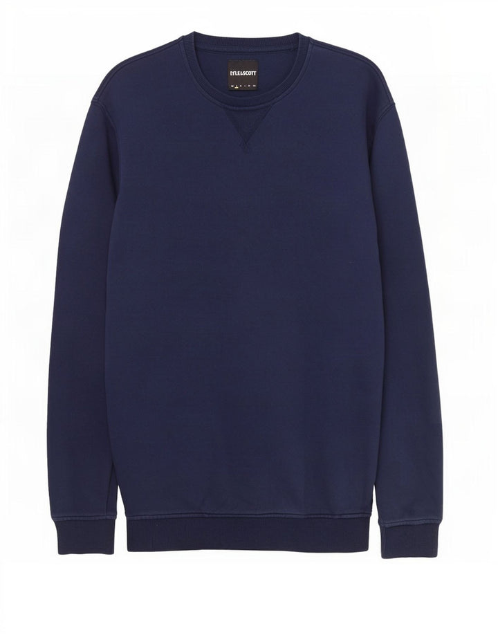 Hanorac pentru bărbați Lyle & Scott Pulover mic din bumbac bleumarin