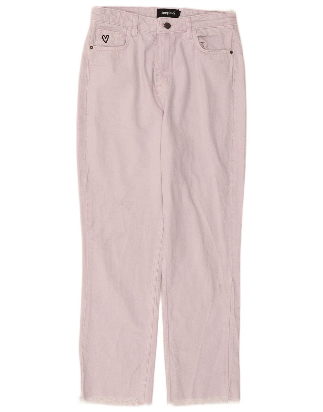 DESIGUAL Blugi drepti pentru femei EU 38 Medium W26 L27 Purpuri Bumbac