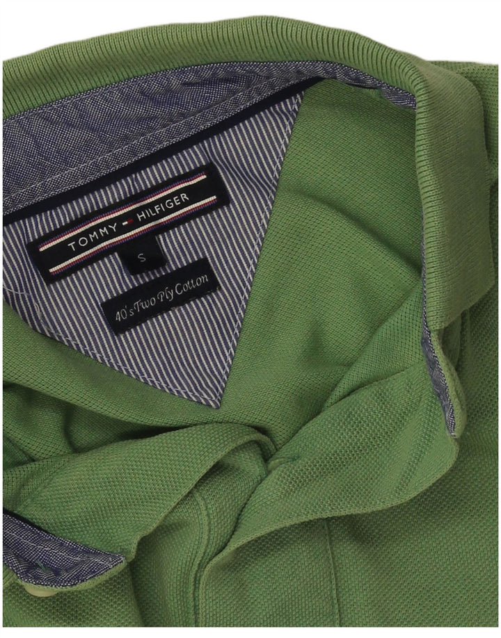 Tricou polo Tommy Hilfiger pentru bărbați, bumbac verde mic