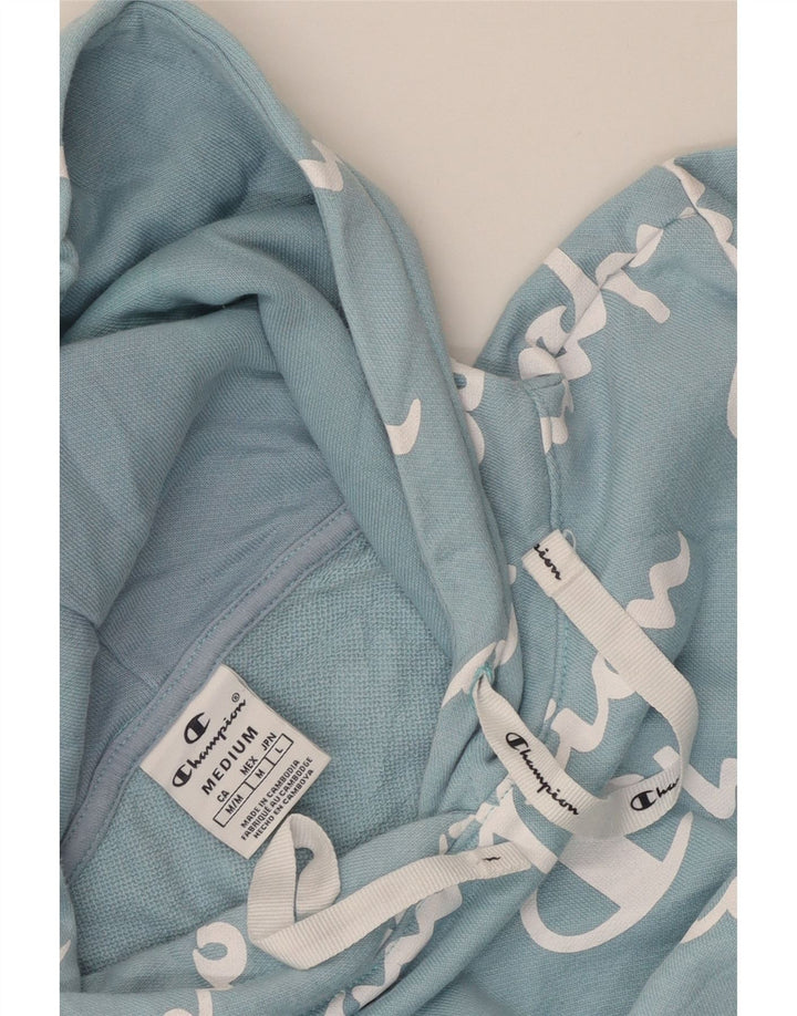 Pulover cu glugă cu grafic pentru femei CHAMPION UK 12 Medium Blue