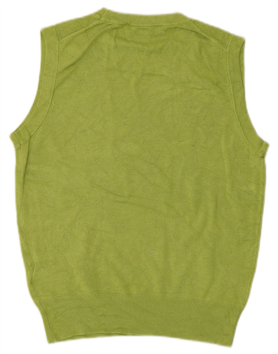 ZARA Crop Vest Tank Top pentru femei UK 10 Small Green Viscose