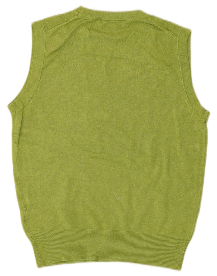 ZARA Crop Vest Tank Top pentru femei UK 10 Small Green Viscose
