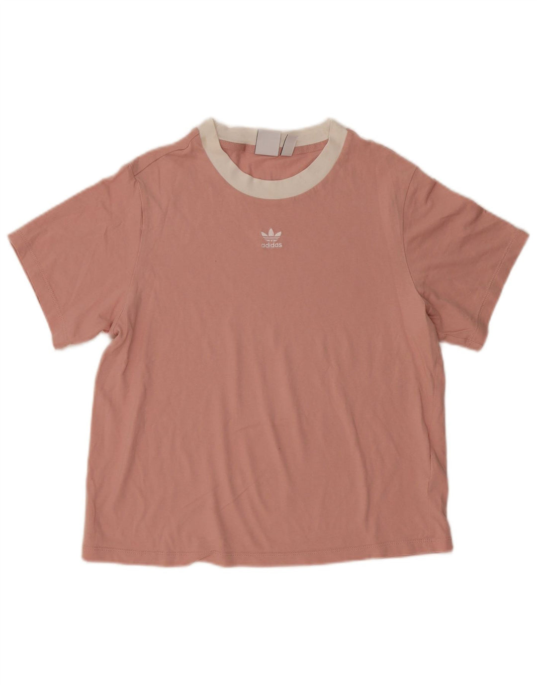 Tricou supradimensionat pentru femei Adidas UK 8 Small Pink Bumbac