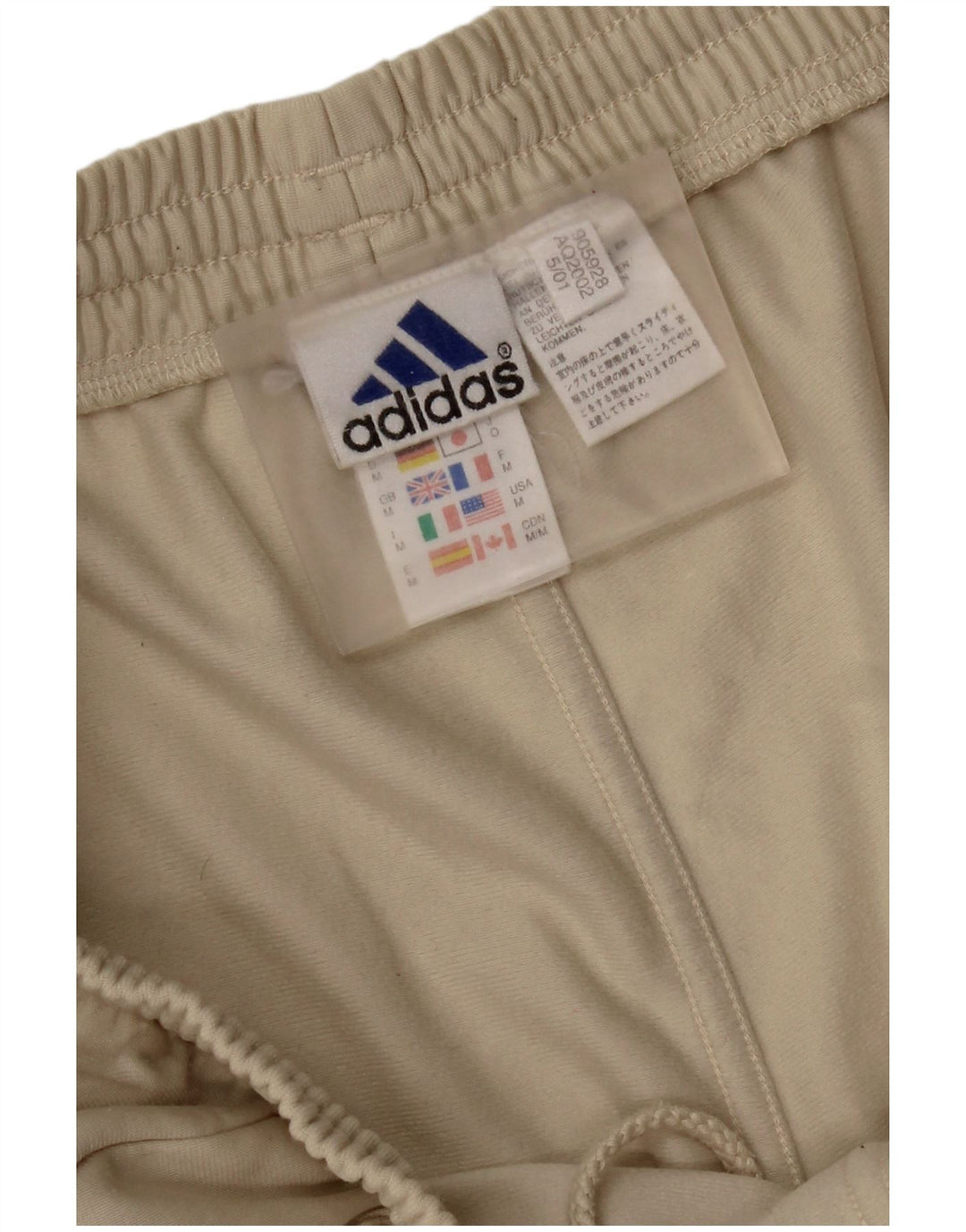 Pantaloni de trening Adidas pentru bărbați, poliester mediu bej