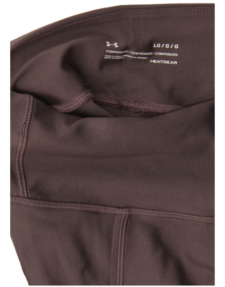 Leggings pentru femei Under Armour UK 16, mare, maro, bloc de culoare