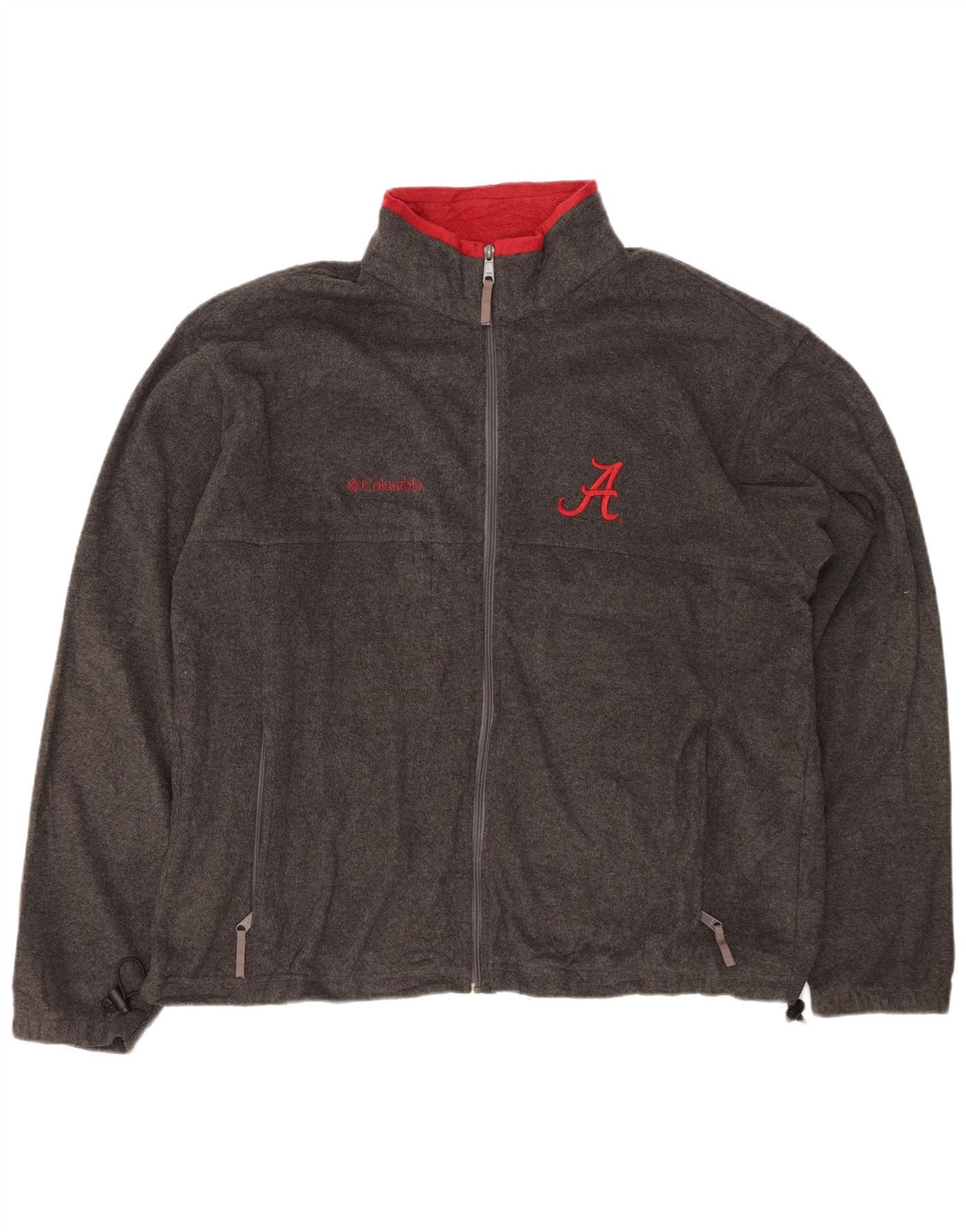 COLUMBIA Mens Alabama Fleece Jacket UK 42 XL Grey Polyester