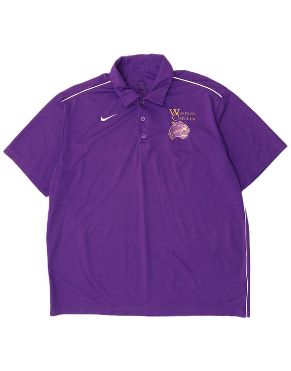 Tricou polo cu mânecă scurtă pentru bărbați Nike XL, mov, poliester