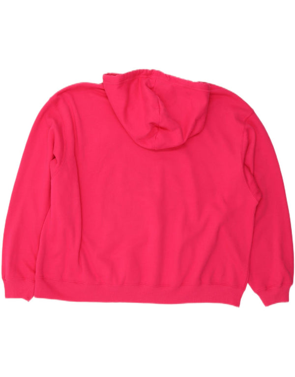 Pulover supradimensionat pentru femei HOLLISTER UK 20 2XL bumbac roz