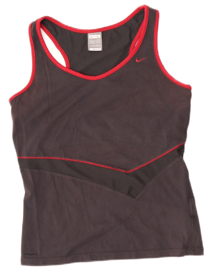 Vestă pentru femei Nike, UK 14/16, mare, gri bumbac