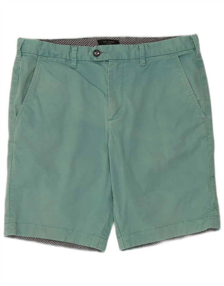 Pantaloni scurți chino pentru bărbați Ted Baker W32, bumbac albastru mediu