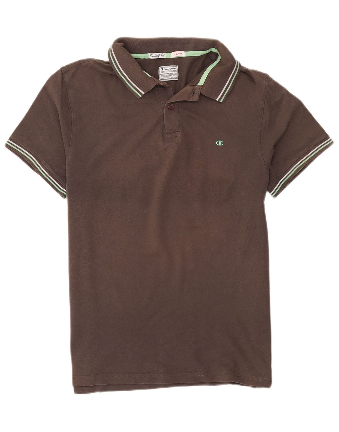 Tricou polo Champion pentru bărbați Heritage Fit, mare, gri