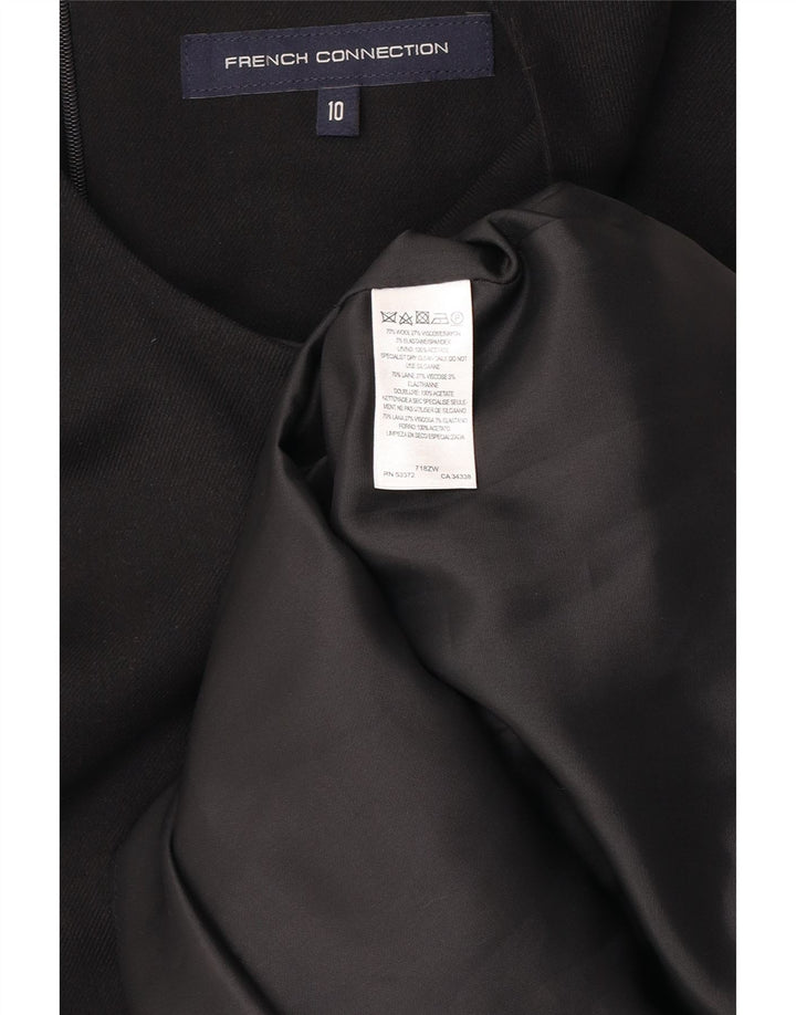 Rochie schimbătoare fără mâneci pentru femei French Connection UK 10 Lână neagră mică