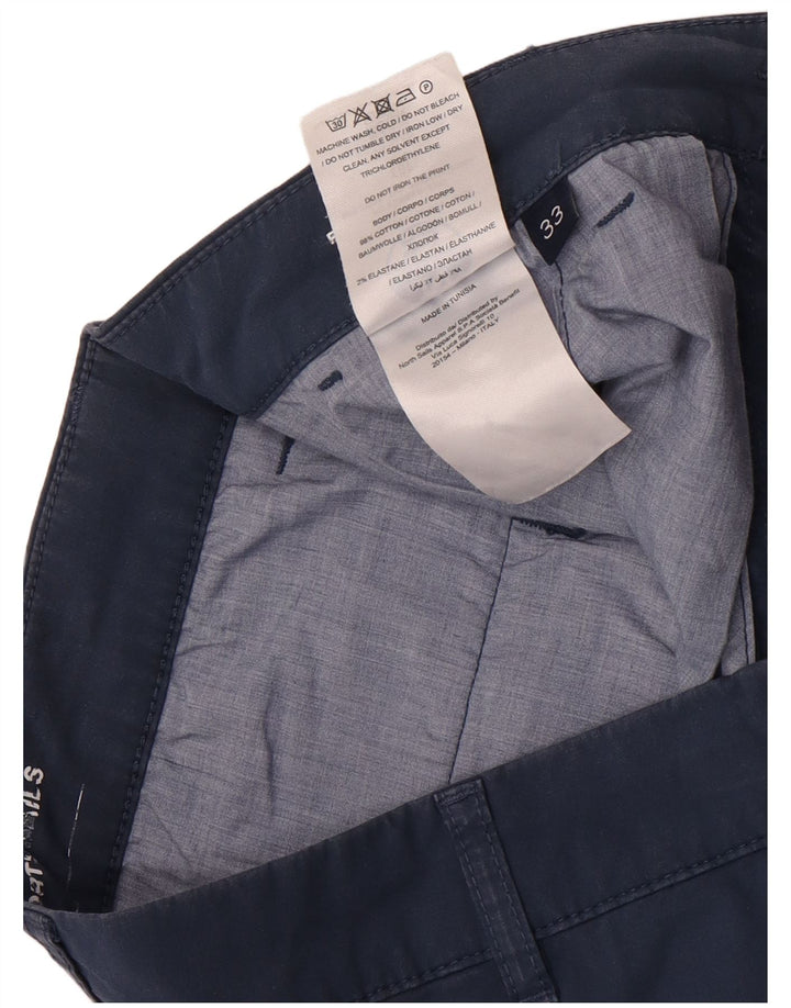 Pantaloni scurți chino North Sails pentru bărbați, cu ajustare normală, W33, bumbac, albastru bleumarin mediu