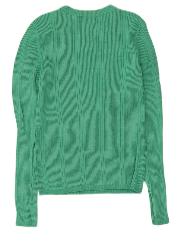 Pulover pentru femei Marks & Spencer Crop Boat Gâtul UK 10 Small Green