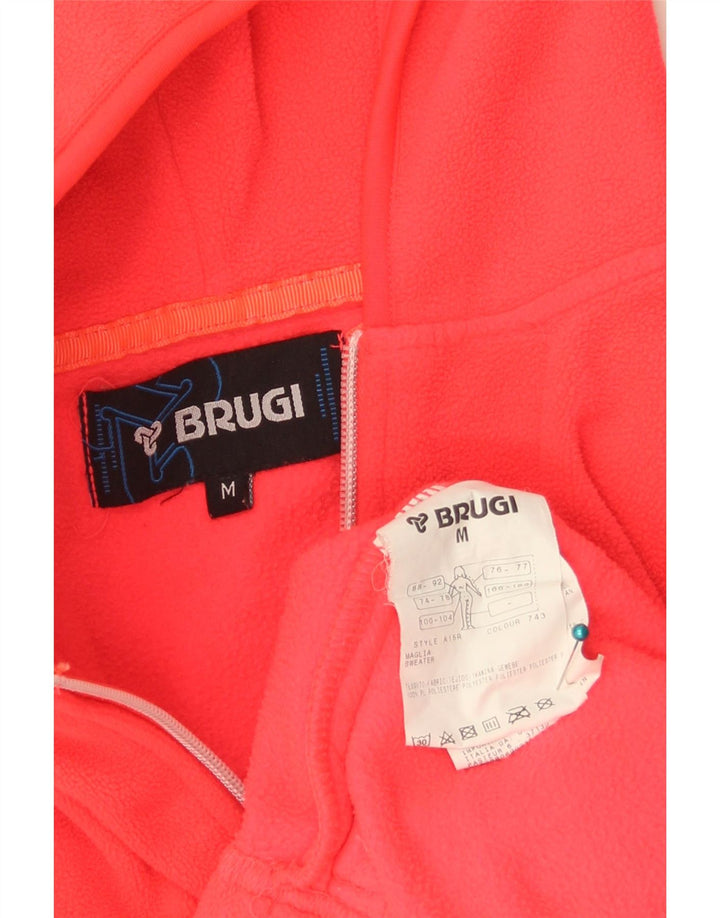 Jachetă fleece cu glugă BRUGI pentru femei UK 14 Medium Red Paisley Poliester
