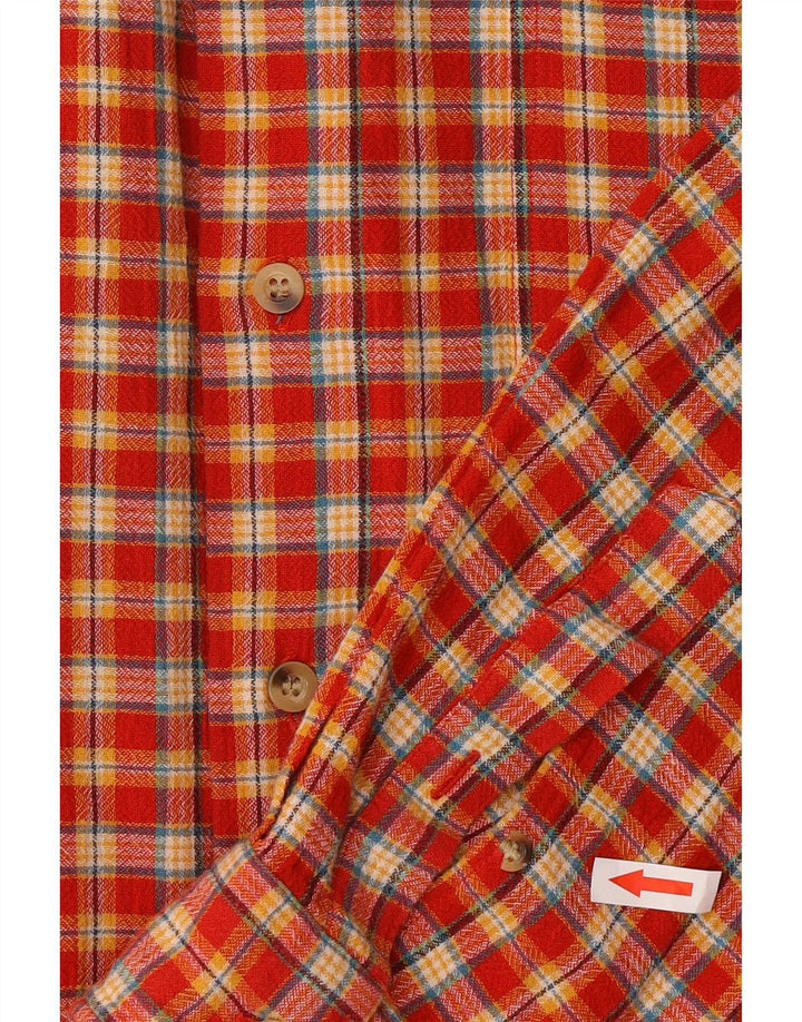 Cămașă de flanel pentru bărbați Pierre Cardin, carouri roșii medii