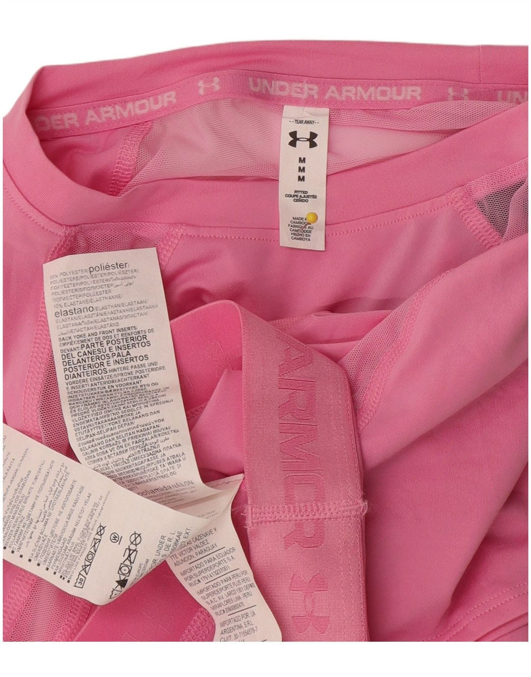 Tricou Under Armour pentru femei Crop Graphic Top UK 12 Medium Pink Poliester