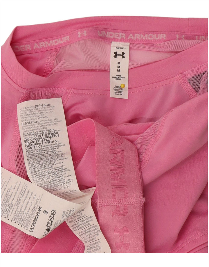 Tricou Under Armour pentru femei Crop Graphic Top UK 12 Medium Pink Poliester