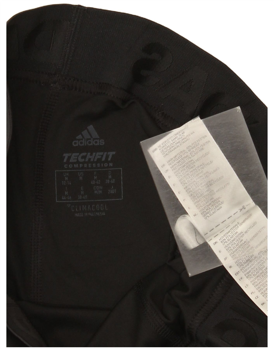 Leggings Adidas Climacool Graphic Capri pentru femei UK 12/14 Medium Black