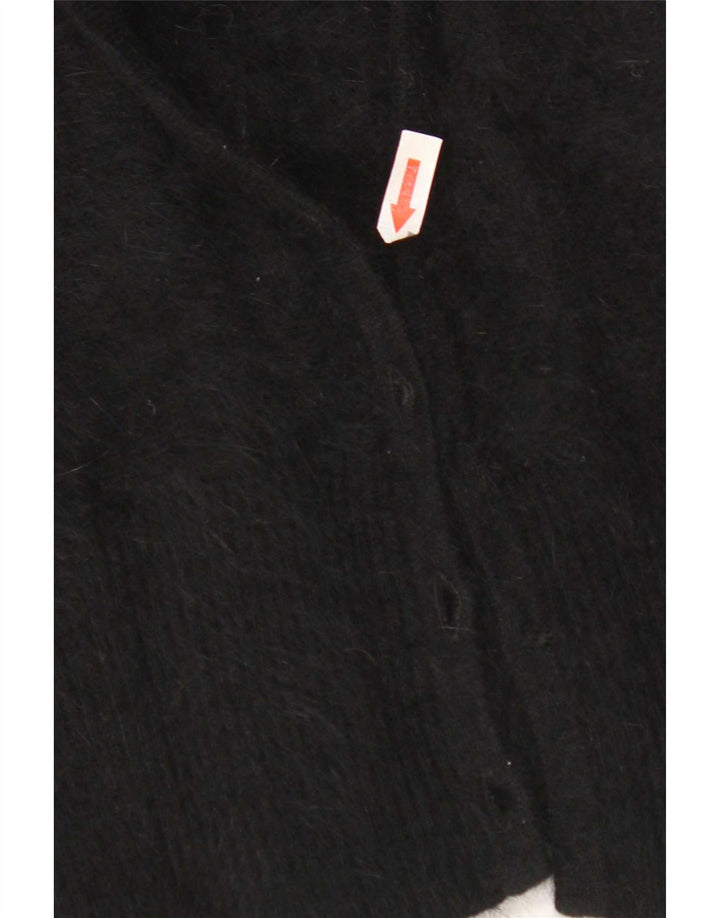 Pulover cardigan deschis pentru femei Monsoon UK 12 Medium Black Angora