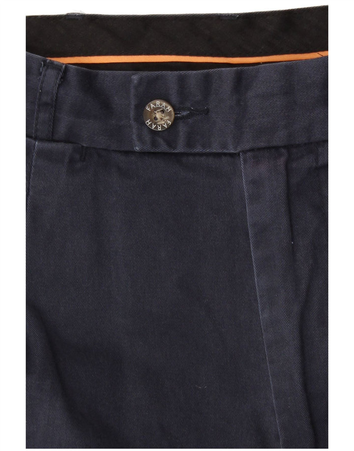 Pantaloni scurți chino pentru bărbați Farah W34 mari bleumarin