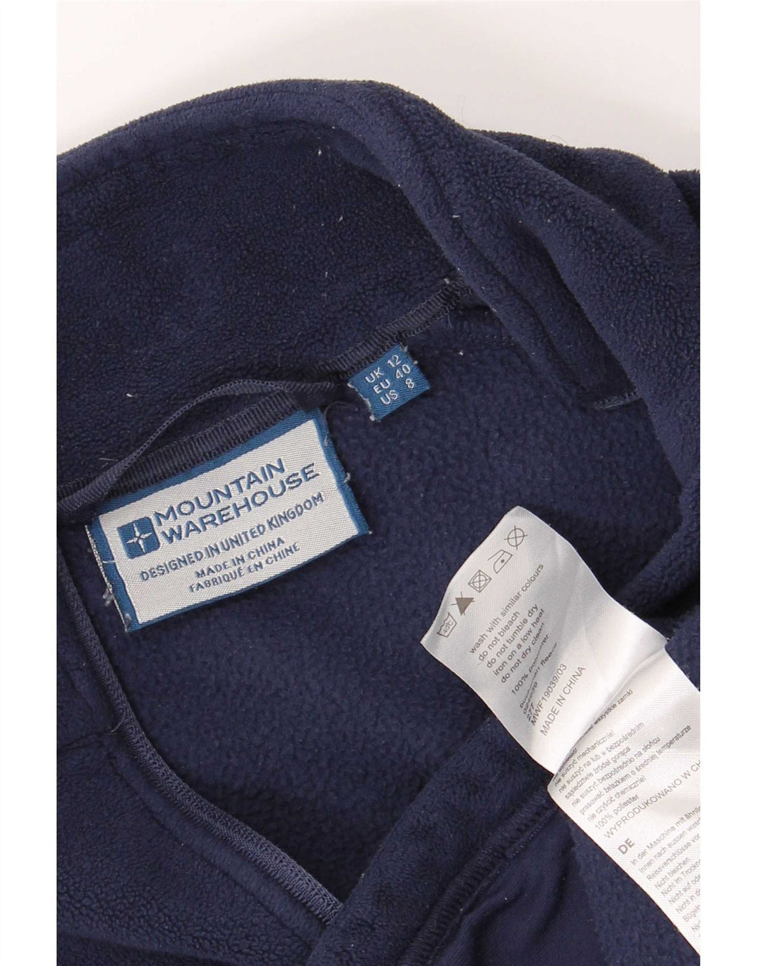 Jachetă polară pentru femei Mountain Warehouse UK 12 Medium Bleumarin Poliester