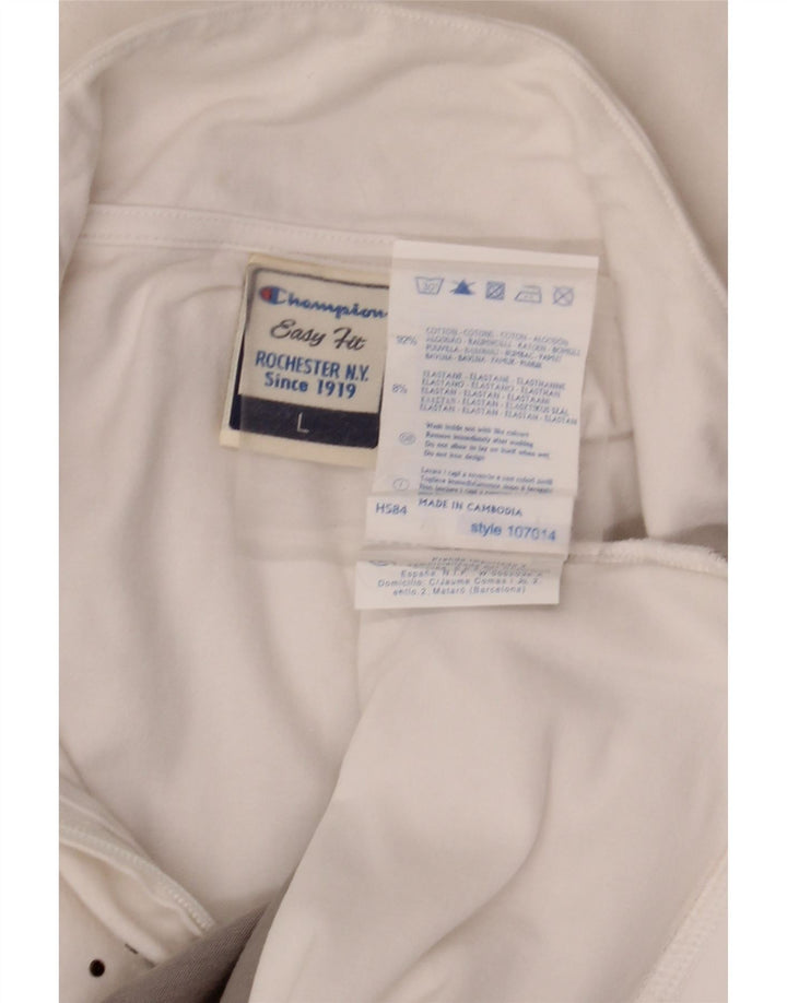 CHAMPION Jachetă de trening grafică Easy Fit pentru femei UK 16 Large White