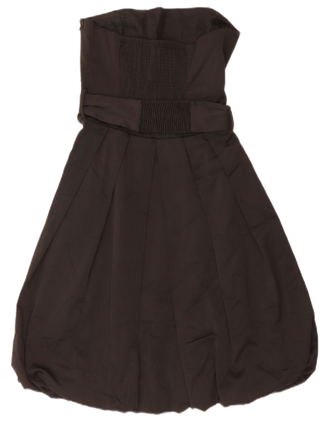 Rochie Bubble pentru femei fără bretele Zara UK 10 Poliester negru mic
