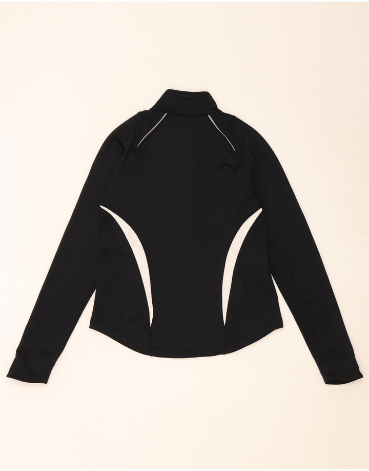 Jachetă de top pentru trening Nike pentru femei UK 10, poliester color bloc negru mic