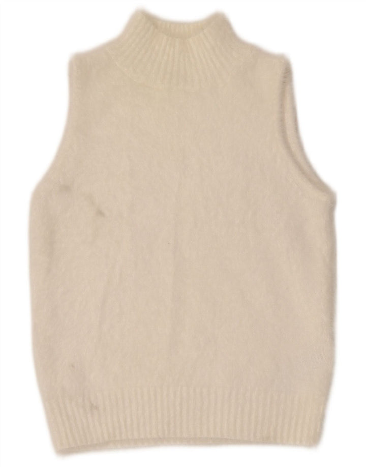 Guess Womens Vest Tank Top UK 12 Medium White Poliamidă