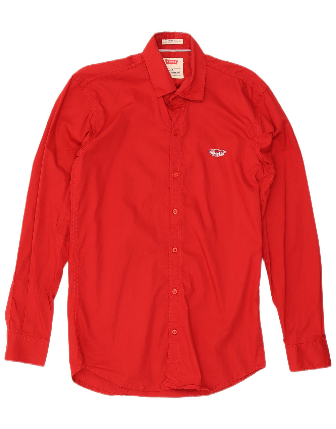 Cămașă Levi's Standard Fit pentru bărbați, bumbac roșu mediu