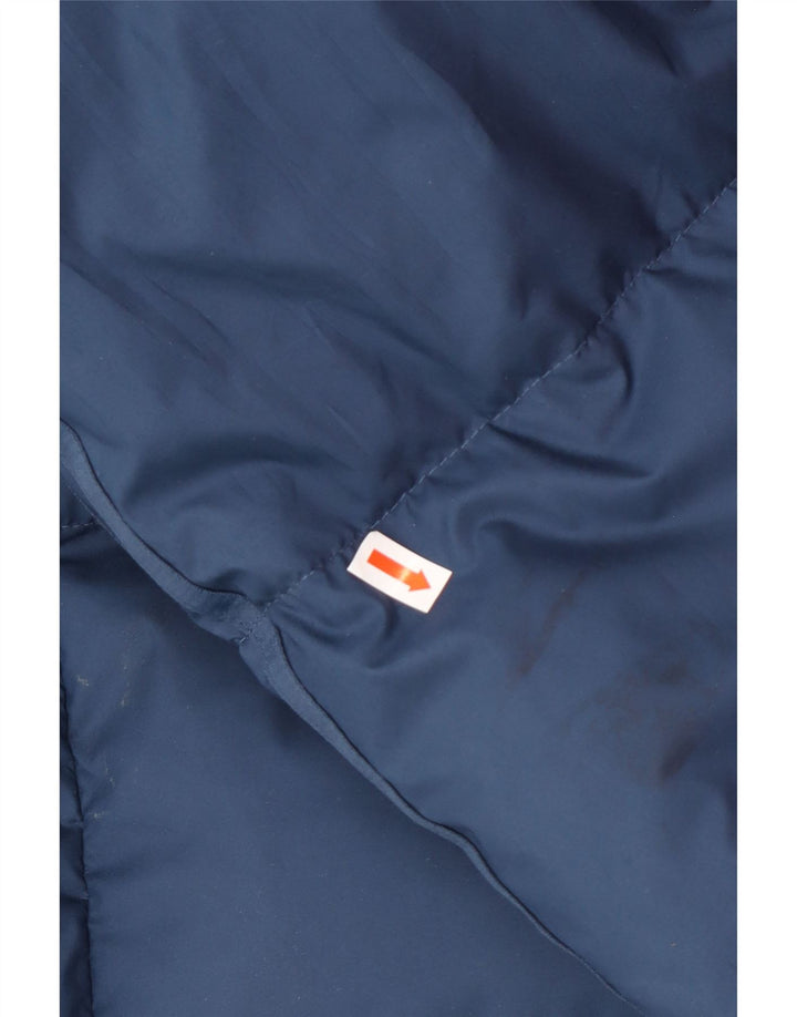 Jachetă căptușită cu glugă ADIDAS pentru bărbați UK 42 XL bleumarin din poliamidă iarnă