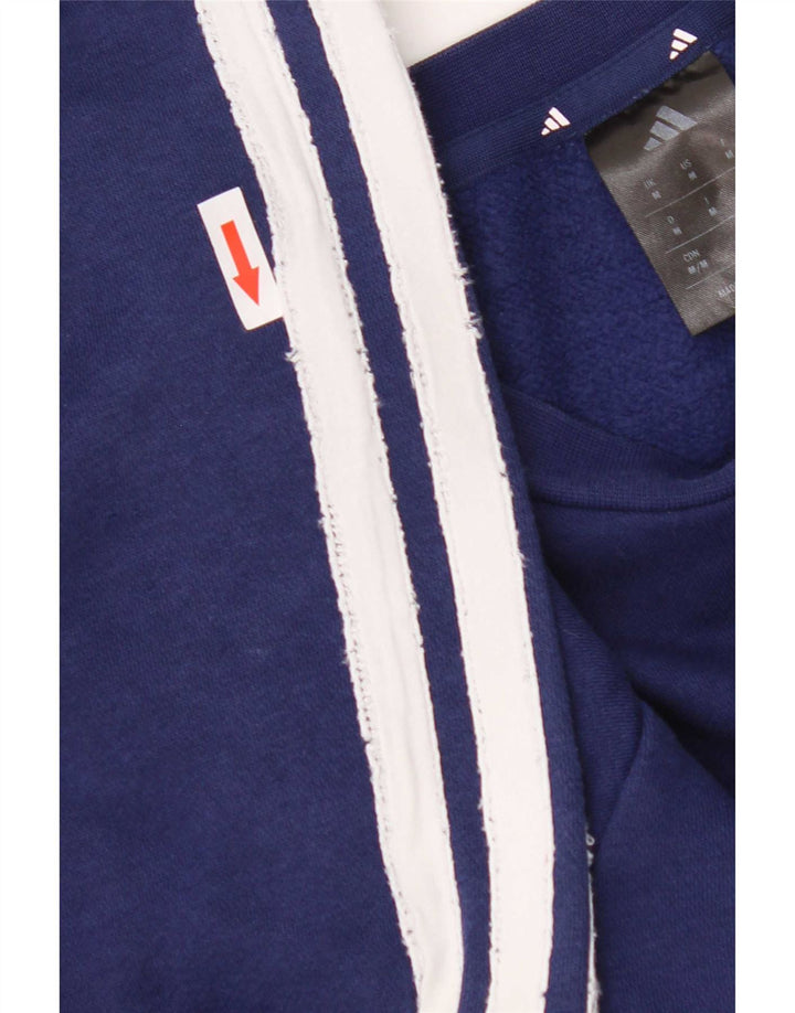 Hanorac pentru bărbați Adidas Jumper mediu din bumbac bleumarin